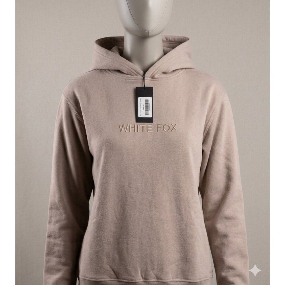 NWT White Fox Boutique Cinnamon L XL Offstage Oversized Hoodie Beige Taupe Brown